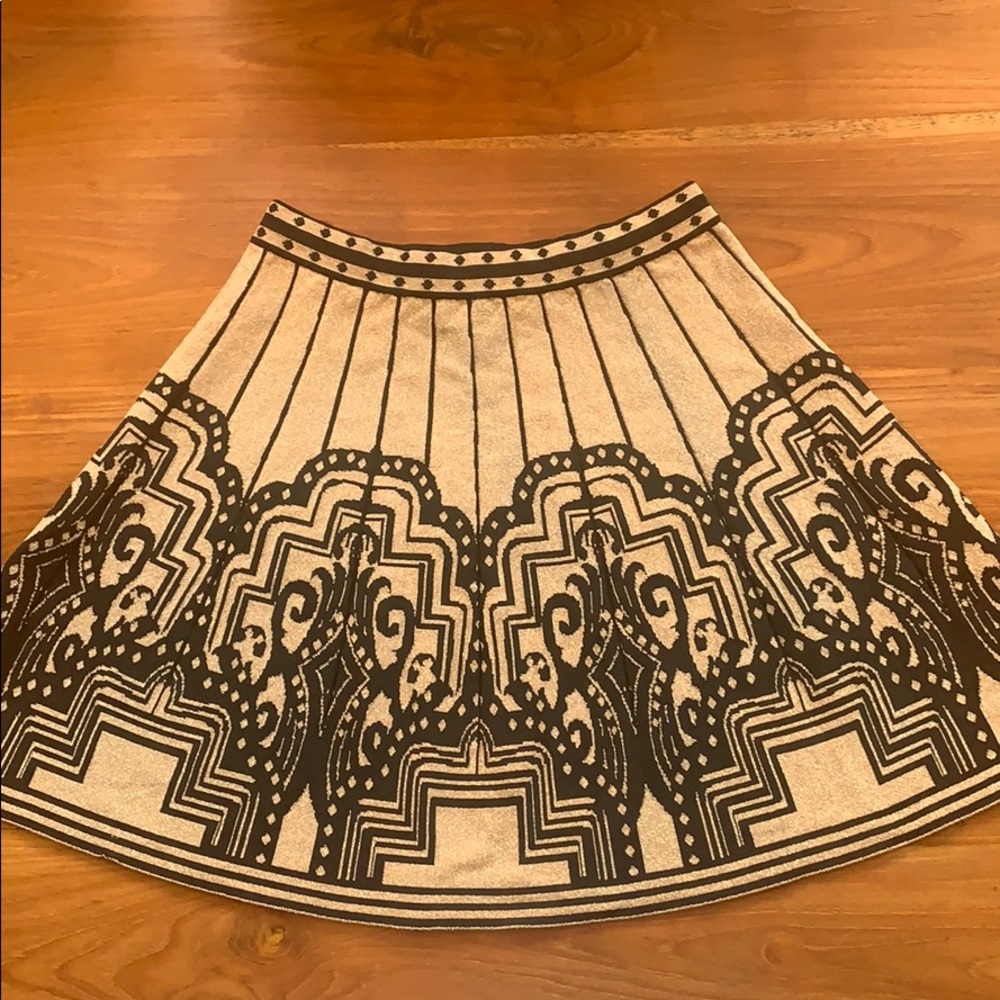 Shimmery Gold & Black Party Skirt